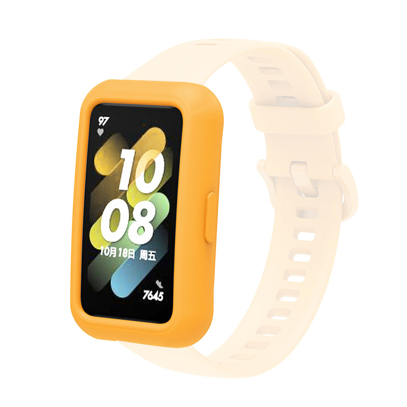 Soft Silicone Watch Case for Huawei Band 7 6 Anti-scratch Protection Watch Frame Cover Soft Silicone Watch Case for Huawei Band 7 6 Anti-scratch Protection Watch Frame Cover